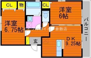 メルベーユ　Ｂ棟の物件間取画像